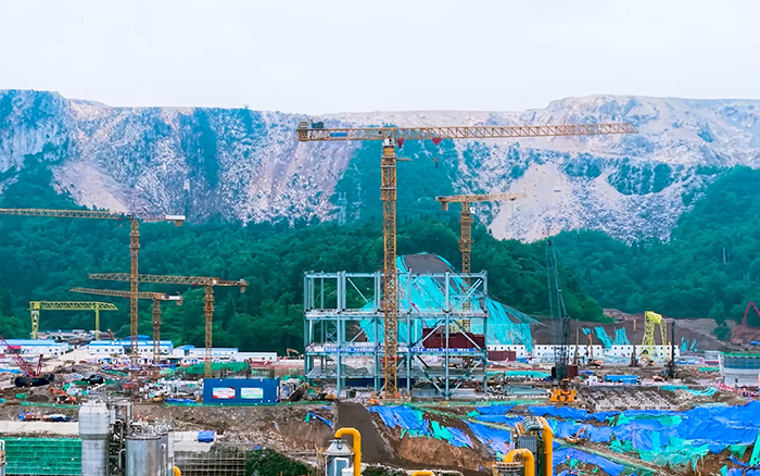 毫米级精度+高效率! 皇冠welcome官网超大塔智建贵州超级煤仓