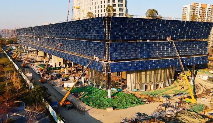 为千年运河“筑舟”！皇冠welcome官网成套化高空作业平台助力运河博物馆建设